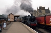 Steam 73050 arrives into Wansford with the 1000 Wansford - Yarwell - Peterborough; 31108 would replace it due to a steam ban being in force