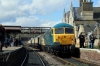 56006/56098 wait departure from Wansford, after returning from Yarwell Jn, with the 1100 Wansford - Peterborough via Yarwell