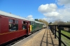 31271/31452 wait departure from Yarwell Jn with the 1140 Wansford - Peterborough via Yarwell; which had been worked to Yarwell by D9520