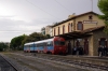 OSE MAN DMU 5528/6528 at Kalamata after arrival with 7487 1815 Messine - Kalamata leg of the PTG Culture Tour; it was 90 early due to heavy rains in Kalamata washing out the afternoon's visit!