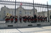 Peru, Lima - Plaza de Armas, guard change at the Peruvian Goverment Palace