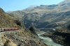 Running through the Andes between Tambo & La Oroya on board FCCA's 0700 Huancayo - Lima Los Desamparados tourist train; led by FCCA EMD JT26CW-2B 701