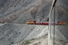 Running through the Andes between San Bartolome & Puente Carrion on board FCCA's 0700 Lima Los Desamparados - Huancayo tourist train; led by FCCA GE C30-7 1008