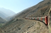 Running through the Andes between San Bartolome & Puente Carrion on board FCCA's 0700 Lima Los Desamparados - Huancayo tourist train; led by FCCA GE C30-7 1008