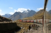 Running through the Andes between Minera Casapalca & Km166 (near Ticlio) on board FCCA's 0700 Lima Los Desamparados - Huancayo tourist train; led by FCCA GE C30-7 1009