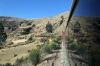 Running through the Andes between Tambo & La Oroya on board FCCA's 0700 Huancayo - Lima Los Desamparados tourist train; led by FCCA EMD JT26CW-2B 701