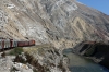 Running through the Andes between Tambo & La Oroya on board FCCA's 0700 Huancayo - Lima Los Desamparados tourist train; led by FCCA EMD JT26CW-2B 701