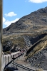 Running through the Andes between Yauli & Galera on board FCCA's 0700 Huancayo - Lima Los Desamparados tourist train; led by FCCA GE C39-8 1020