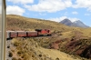 Running through the Andes between Yauli & Galera on board FCCA's 0700 Huancayo - Lima Los Desamparados tourist train; led by FCCA GE C39-8 1020