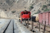 Running through the Andes at Surco, on board FCCA's 0700 Huancayo - Lima Los Desamparados tourist train; led by FCCA GE C30-7 1007, which is passing FCCA GE C30-7 1001 in the loop