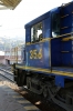 Peru Rail Alco DL532 #356 is prepared at Cusco Poroy to work Expedition Train #33 0735 Cusco Poroy - Machu Picchu