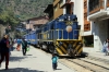 Peru Rail MLW DL535 #400 at Aguas Calientes with Local Train 21 0700 Cusco San Pedro - Hidroelectrica