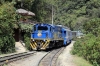 Peru Rail Alco DL532 #358 arrives into Machu Picchu with Vistadome Train 203 0825 Cusco Poroy - Machu Picchu