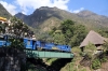 Peru Rail MLW DL535 #481 departs Machu Picchu with Vistadome Train 32 1520 Machu Picchu - Cusco Poroy