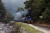 Peru Rail Alco DL532 #358 departs Machu Picchu with Expedition Train 504 1450 Hidroelectrica - Ollantaytambo
