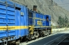 Peru Rail MLW DL535 #482 shunts the stock together at Ollantaytambo to form Local Train 21 0700 Cusco San Pedro - Hidroelectrica; which would start at Ollantaytambo due to the stike that had closed Ollantaytambo to Cusco