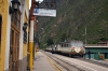 Inca Rail DMU, headed by car #904, is prepared at Ollantaytambo to work train 45 the 1636 service to Machu Picchu