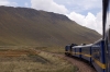 Peru Rail MLW DL560 #654 leads train 19 0800 Puno - Cusco Wanchaq (Andean Explorer) on the approach to Araranca