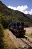 Peru Rail MLW DL535 #481 approaches Machu Picchu with train 501 0853 Ollantaytambo - Machu Picchu (Vistadome)