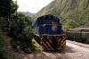 Peru Rail Alco DL532 #353 at Hidroelectrica with train 22 1635 Hidroelectrica - Cusco San Pedro (Local Train); this train has an Expedition coach as far as Machu Picchu only. It would shunt the van round to the front before being formed correctly