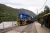 Peru Rail MLW DL535 #482 arrives into Ollantaytambo with train 50 0535 Machu Picchu - Ollantaytambo (Expedition)