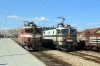 MZ 442003 runs round at Tabanovci after arrival with R2083 1320 Skopje - Veles. MZ 462001 stands alongside