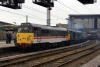 31454/601 run round their stock at Carlisle after arrival with 1Z56 0640 Lincoln - Carlisle