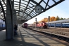 BCh TME1-017 shunts wagons into Vitebsk station while RZD 2M62U-0002a&b wait the road out into the yard