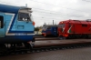 BCh TEP70BS-009 arrives into Osipovichi 1 with 614b 1426 Soligorsk - Mogilev 1 while EMU ER9T-685 waits to depart with 6929 1721 Osipovichi 1 - Minsk Pas. and the cab car of 2M62U-0311b's DDB1 set brings up the rear of what would be 6588 1801 Osipovichi 1 - Mogilev 1