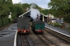 RH&DR No.3 "Southern Maid" shunts towards the turntable at Hythe having arrived with the 1530 Dungeness - Hythe