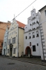Latvia, Riga - Three medieval houses christened "Three Brothers"