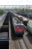 RZD VL10-777 runs through Ob with a westbound freight on the Trans-Siberian Railway