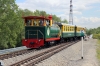 Small West Siberian Railway (Novosibirsk Children's Railway) - TU7-3338 arrives into Lokomotiv with 612 1500 Zayeltsovskyi Park - Zoopark