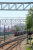 RZD TEM2U-0541 brings a loaded container train into the staging area at Vladivostok Yard. The train would be worked forward by a 3ES5K triple-set electric