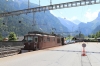 BLS Re4/4 182 at Kandersteg after arrival with with a car transporter train from Goppenstein