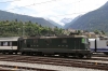 SBB Re4/4II 11161 sits in Brig Yard with a commuter rake