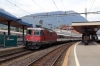 SBB Re4/4 11198 waits at Arth Goldau with IR2417 1009 Zurich Hbf - Locarno