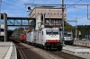 Crossrail 186903/186905 at Spiez with a freight