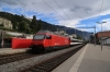 SBB 460002 departs Montreux with an eastbound train