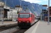 SBB Re460 460049 (with 460114 T&T) arrives into Montreuz with IR1724 1457 Brig - Geneve Aeroport
