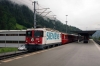 RhB Ge4/4II 616 at Schiers with RE1327 0921 Landquart - St Moritz (ran as a mixed train with wagons on the rear)