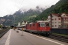 SBB Re4/4 11155 at Fluelen with IR2323 1204 Basel - Locarno