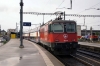 SBB Lion Re420's 420216 (out of sight at the front) & 420209 rear at Romanshorn after arrival with 19177 1830 Zurich Hardbrucke - Romanshorn