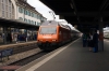 SBB 460063 (in Easyjet livery) arrives into Thun with IC1068 1120 Brig - Basel