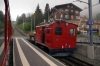 RB He2/2 #18 at Kaltbad First being shunted to the rear of 1134 1403 Rigi Klum - Vitznau; where the lot would head back down to Vitznau together