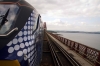 68007 approaches the Forth Bridge with 2L69 1719 Edinburgh - Cardenden