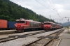 SZ 363027 replaces LTE Logistik 2016903 at Borovnica with a freight; standing waiting for further freight to arrive are 363016, 002 & ???