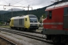 Hired MRCE Dispolok 223003 (numbered 645003 by SZ) stands at Borovnica with SZ 363002