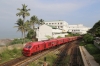 SLR Class S11 DMU 901 departing Mount Lavinia towards Colombo during the morning rush-hour