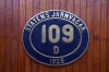 Number plate on D109